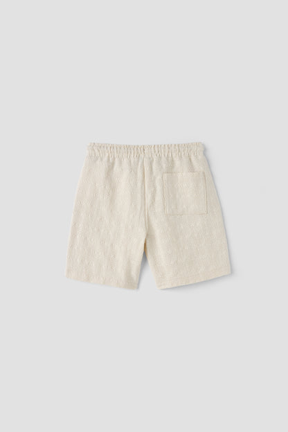 Boy Ecru Shorts