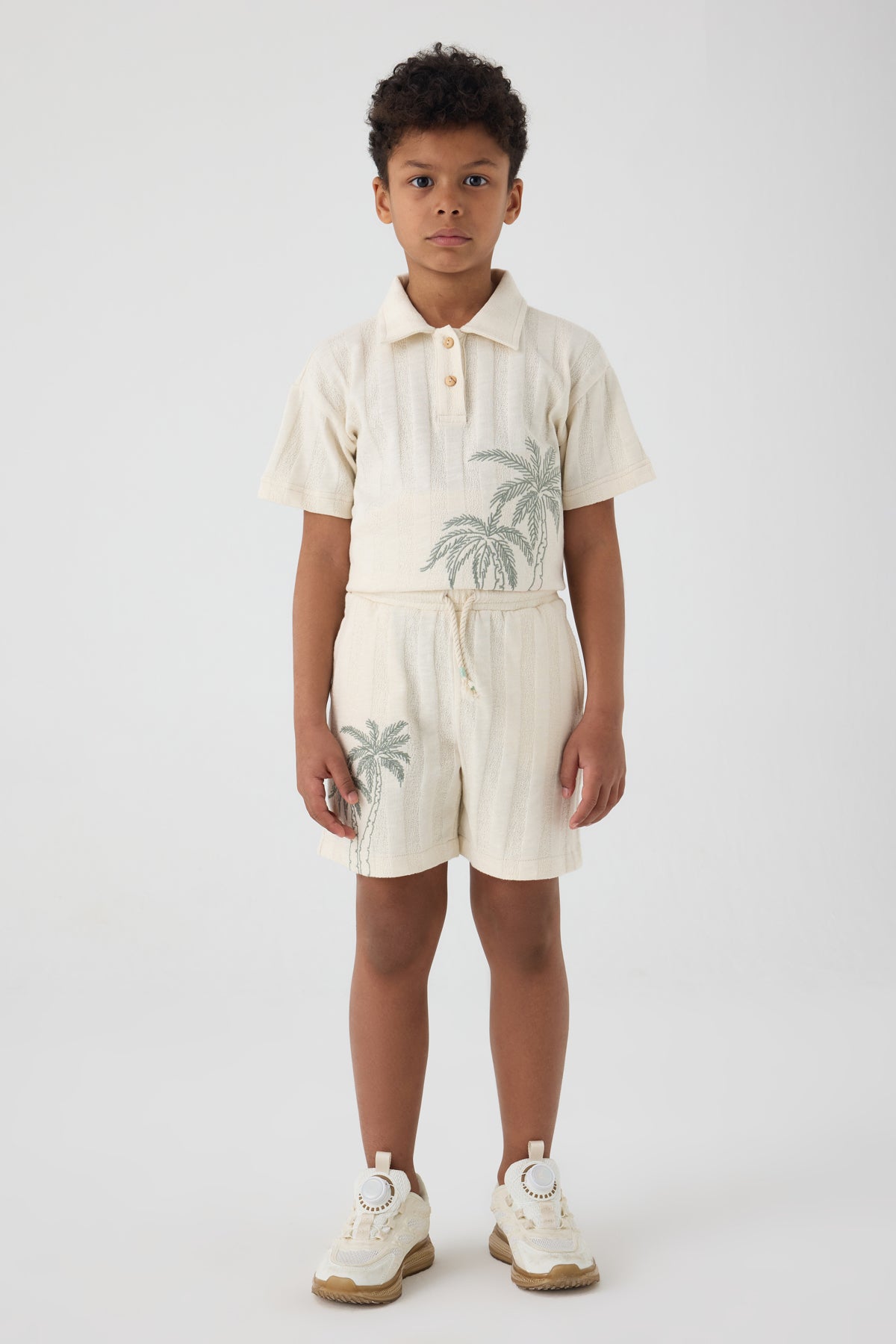 Boy Ecru Shorts
