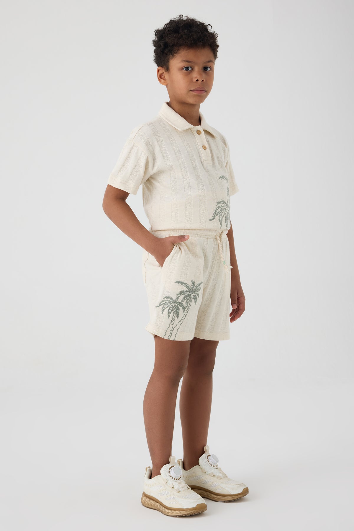 Boy Ecru Shorts