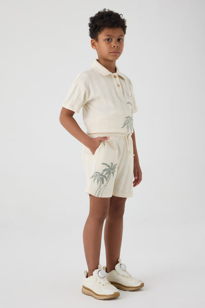 Boy Ecru Shorts
