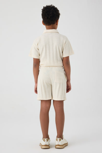 Boy Ecru Shorts