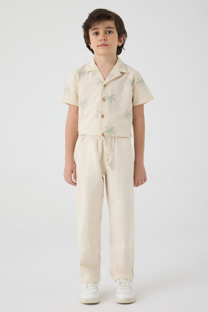 Boy Ecru Trousers