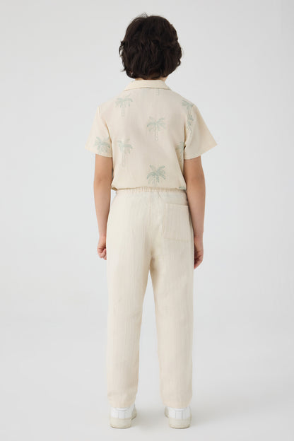 Boy Ecru Trousers