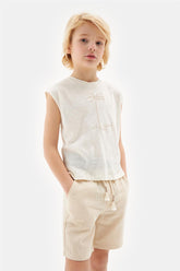 Boy Ecru Tshirt - BgStore