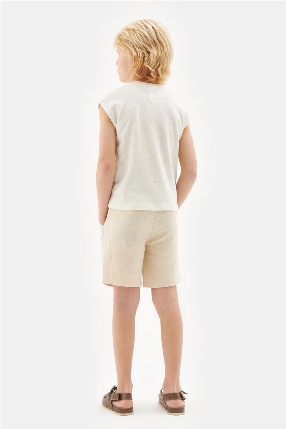 Boy Ecru Tshirt - BgStore