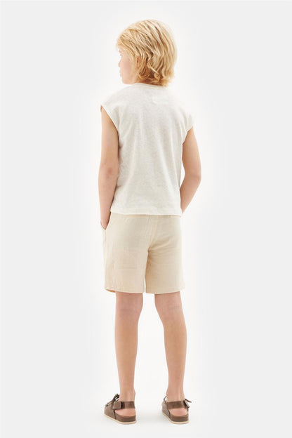Boy Ecru Tshirt - BgStore