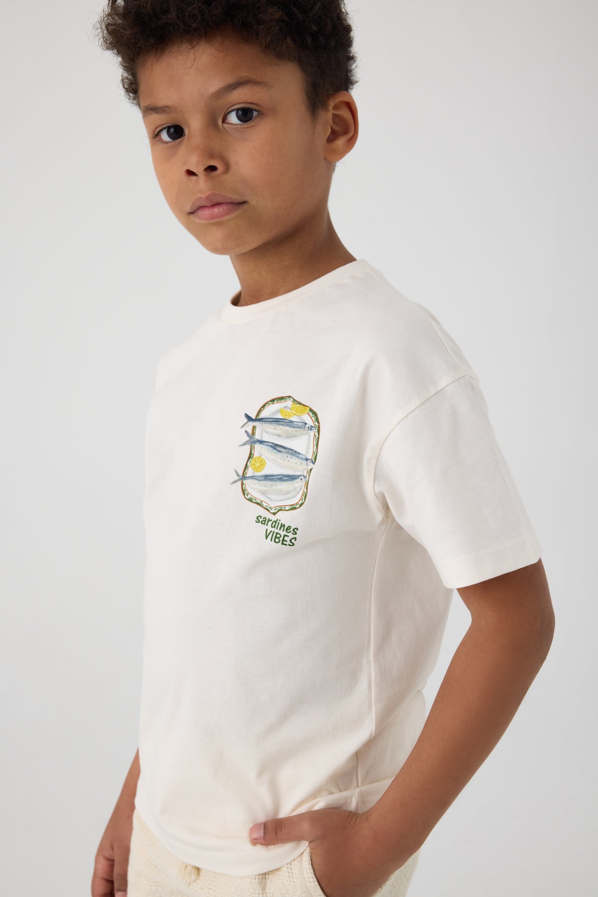 Boy Ecru Tshirt