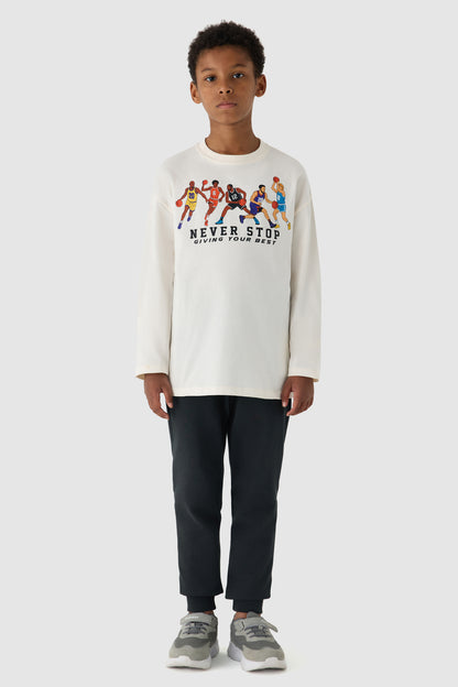 Boy Ecru Tshirt