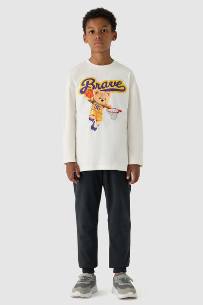 Boy Ecru Tshirt
