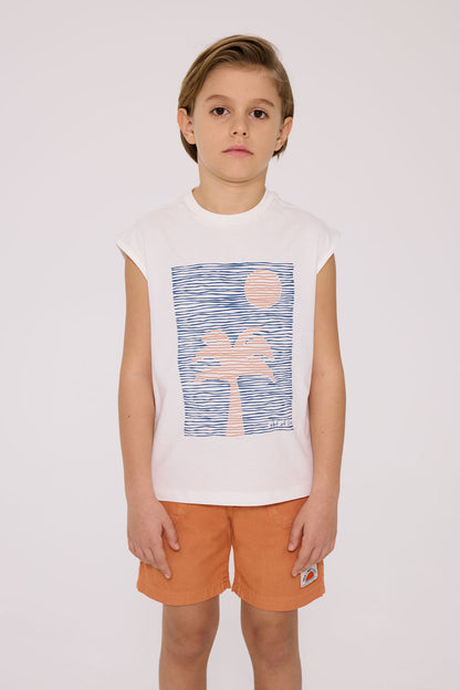 Boy Ecru Undershirt