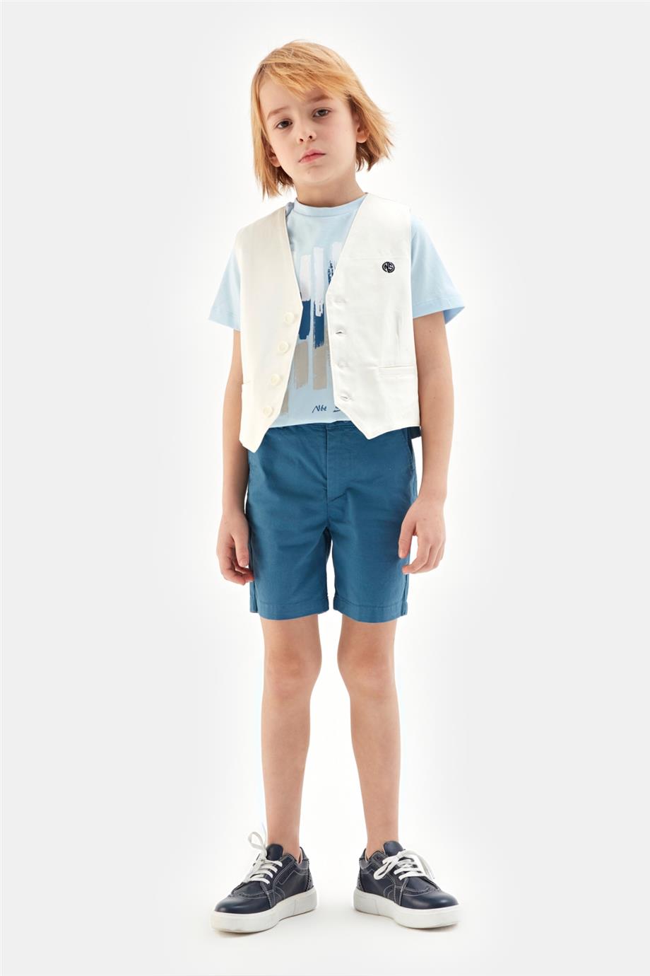 Boy Ecru Vest - BgStore