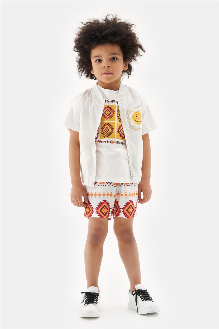 Boy Ecru Vest - BgStore