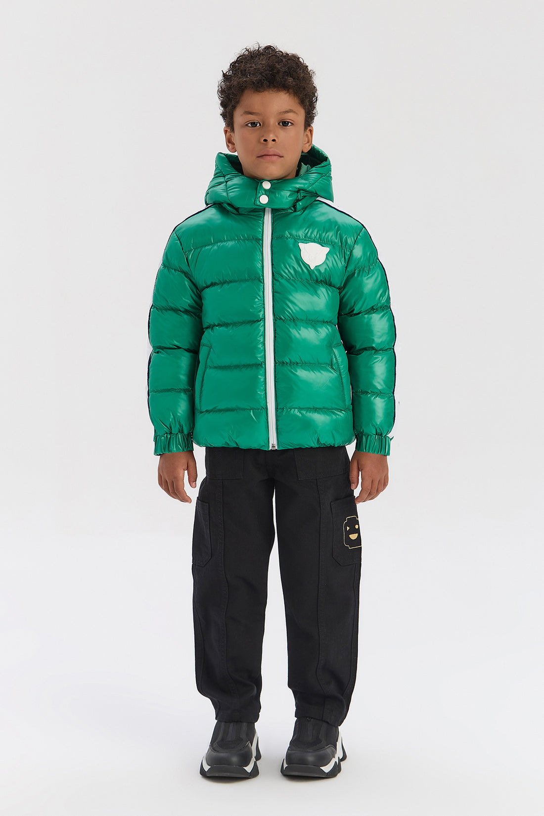 Boy Green Coat