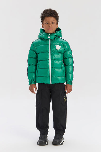 Boy Green Coat