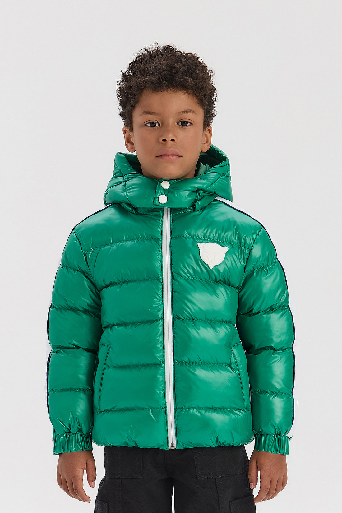 Boy Green Coat
