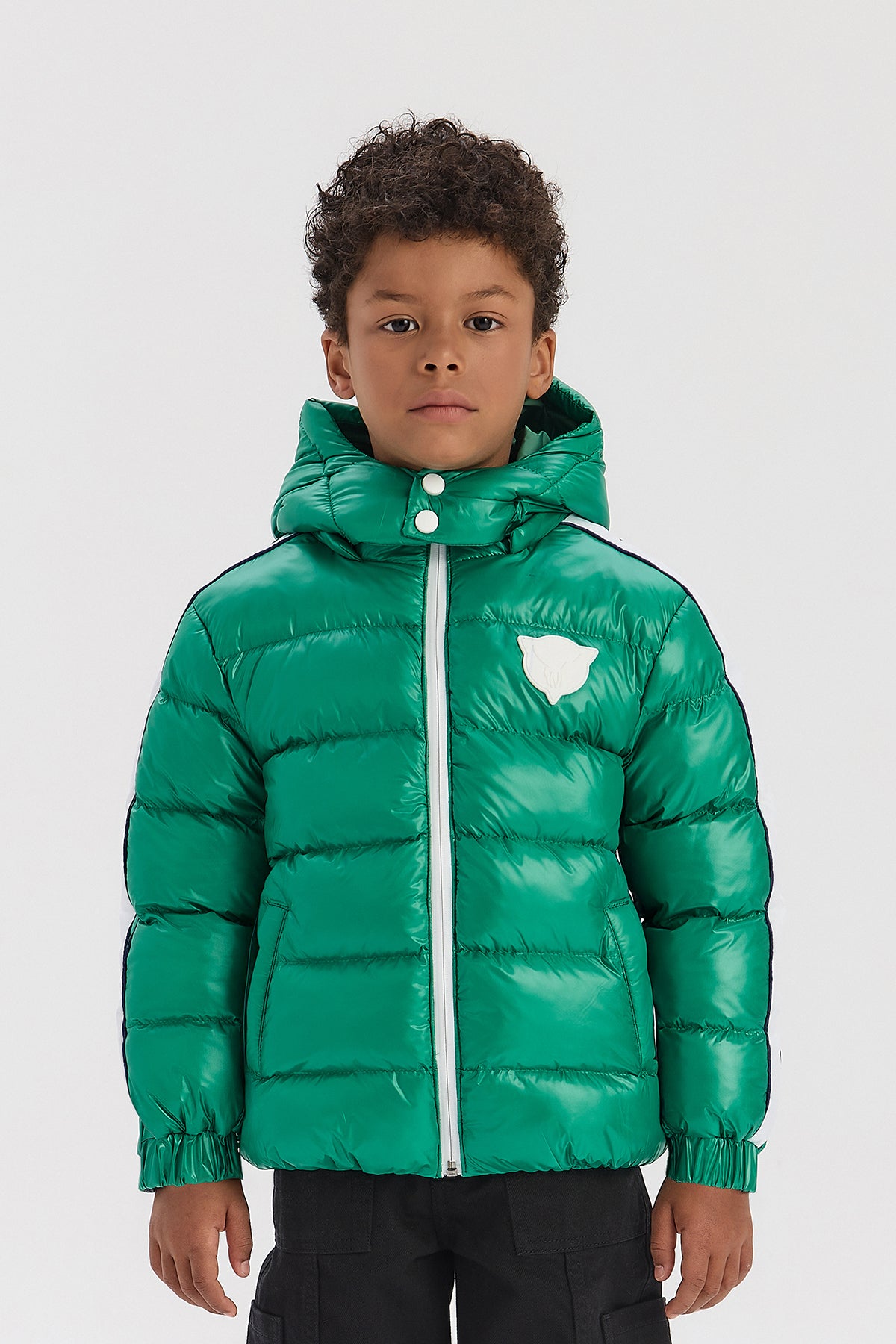 Boy Green Coat