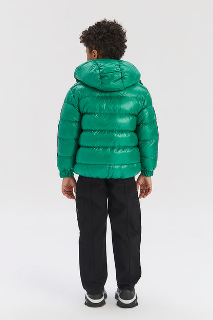Boy Green Coat