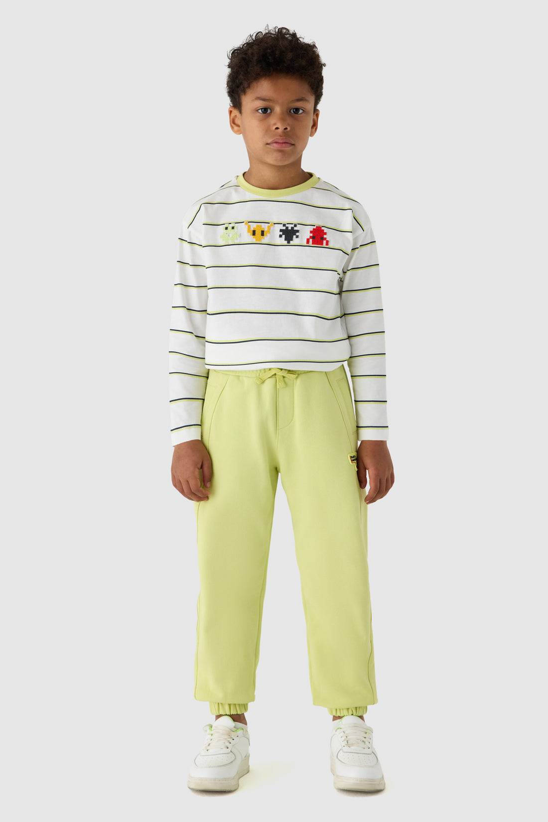 Boy Green Tracksuit Bottom