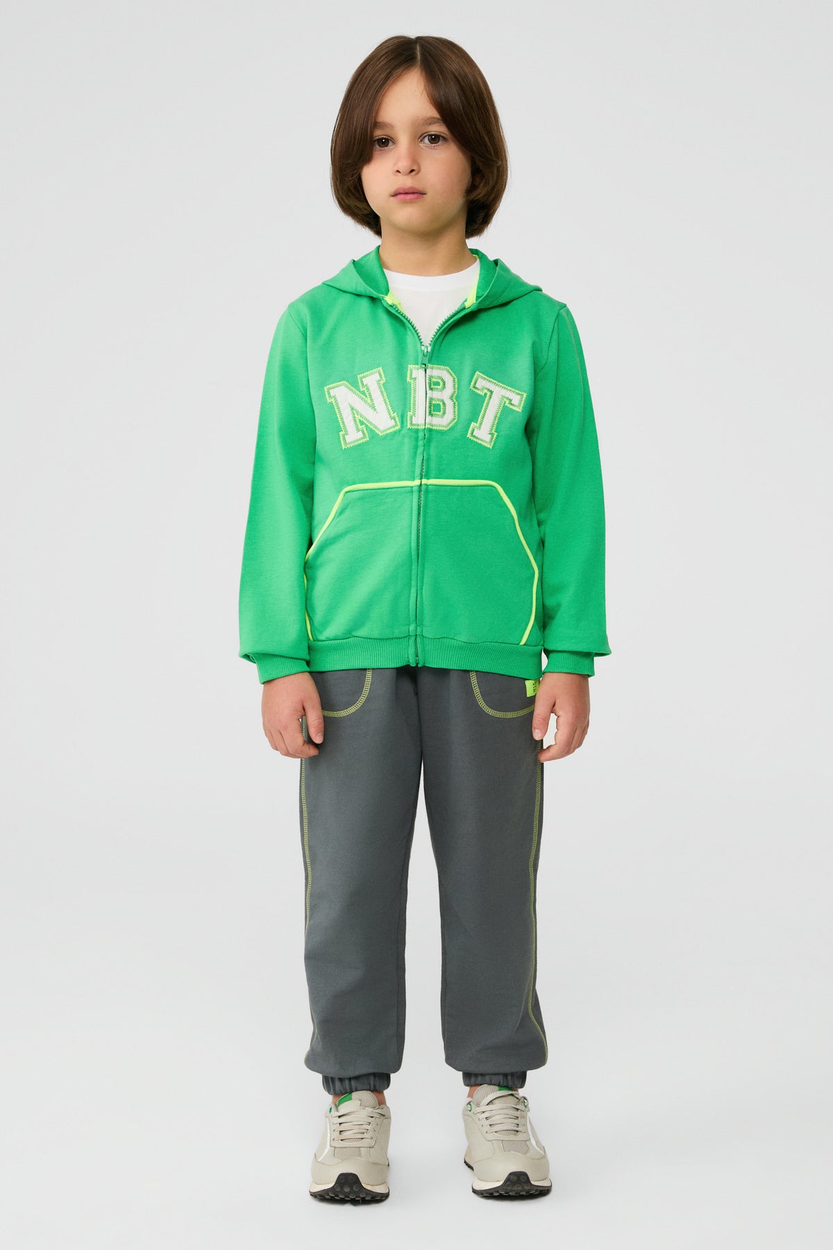 Boy Green Tracksuit Top