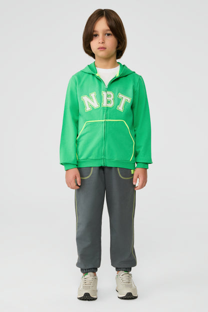 Boy Green Tracksuit Top