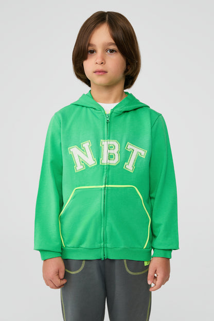 Boy Green Tracksuit Top