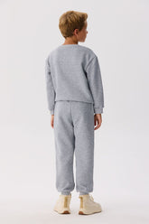 Boy Grey Tracksuit Bottom - BgStore