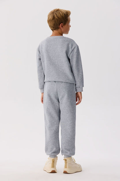 Boy Grey Tracksuit Bottom - BgStore