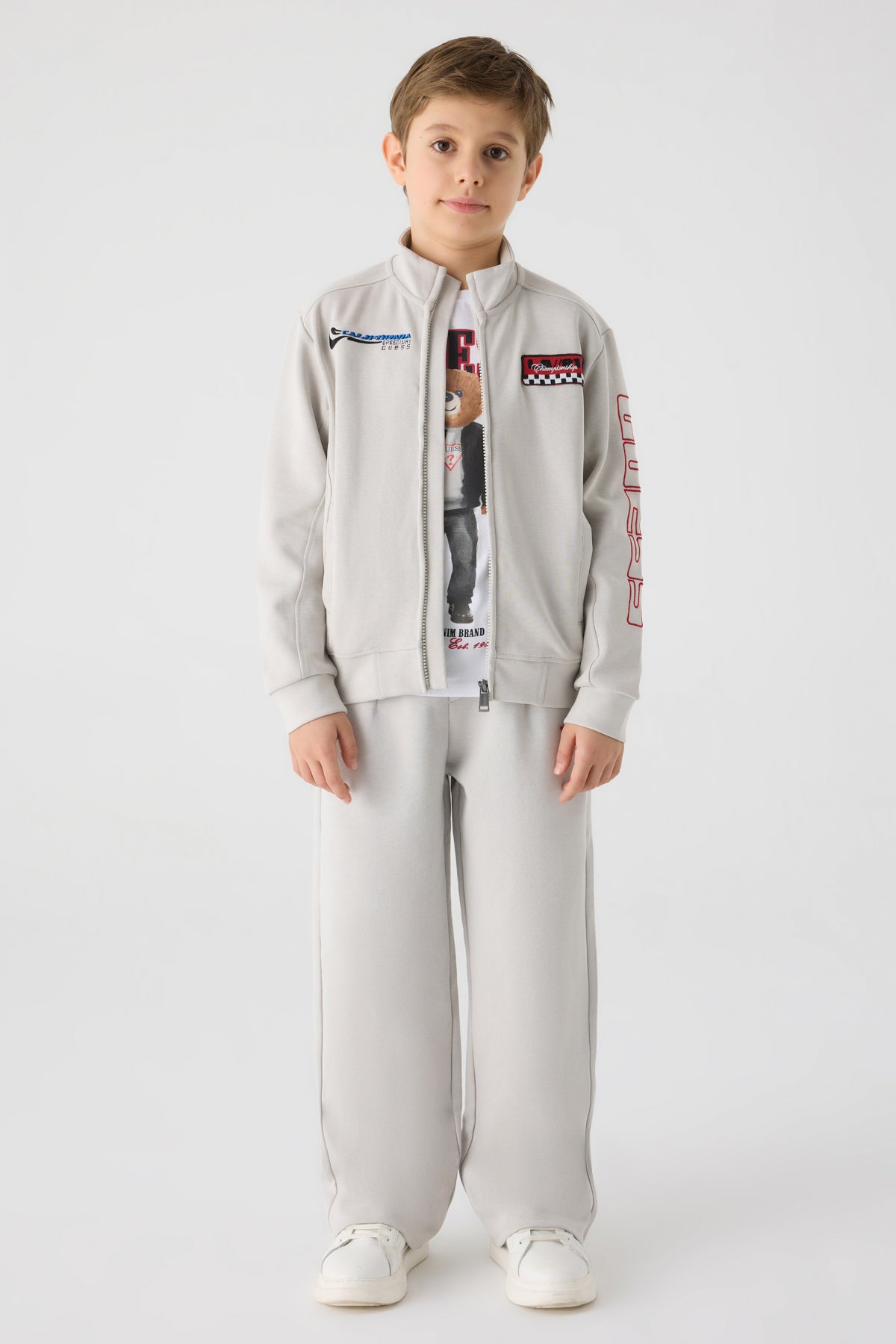 Boy Grey Tracksuit Top