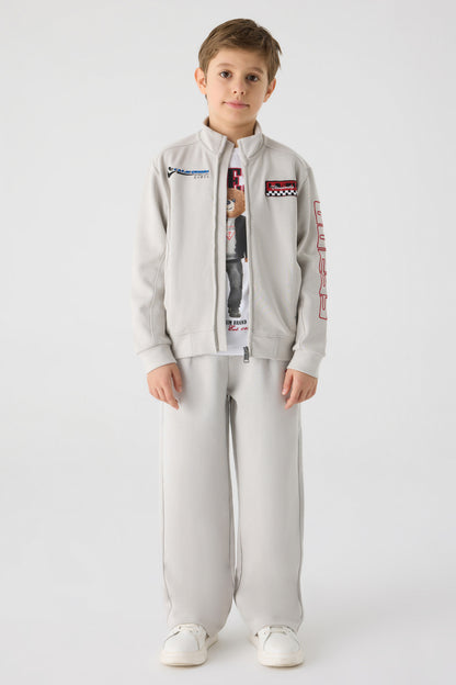 Boy Grey Tracksuit Top