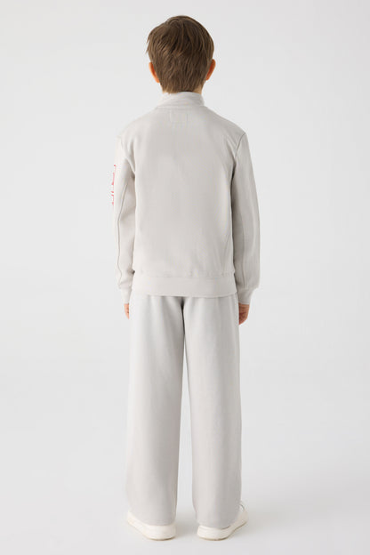 Boy Grey Tracksuit Top