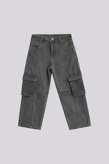 بنطلون رمادي للأولاد