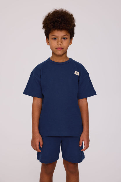 Boy Navy Blue Pajama Set