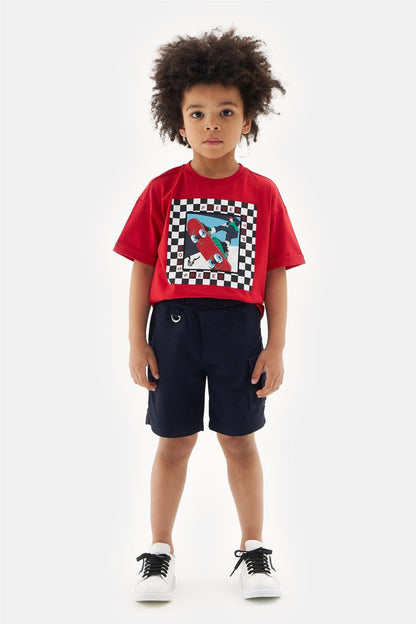 Boy Navy Blue Shorts - BgStore