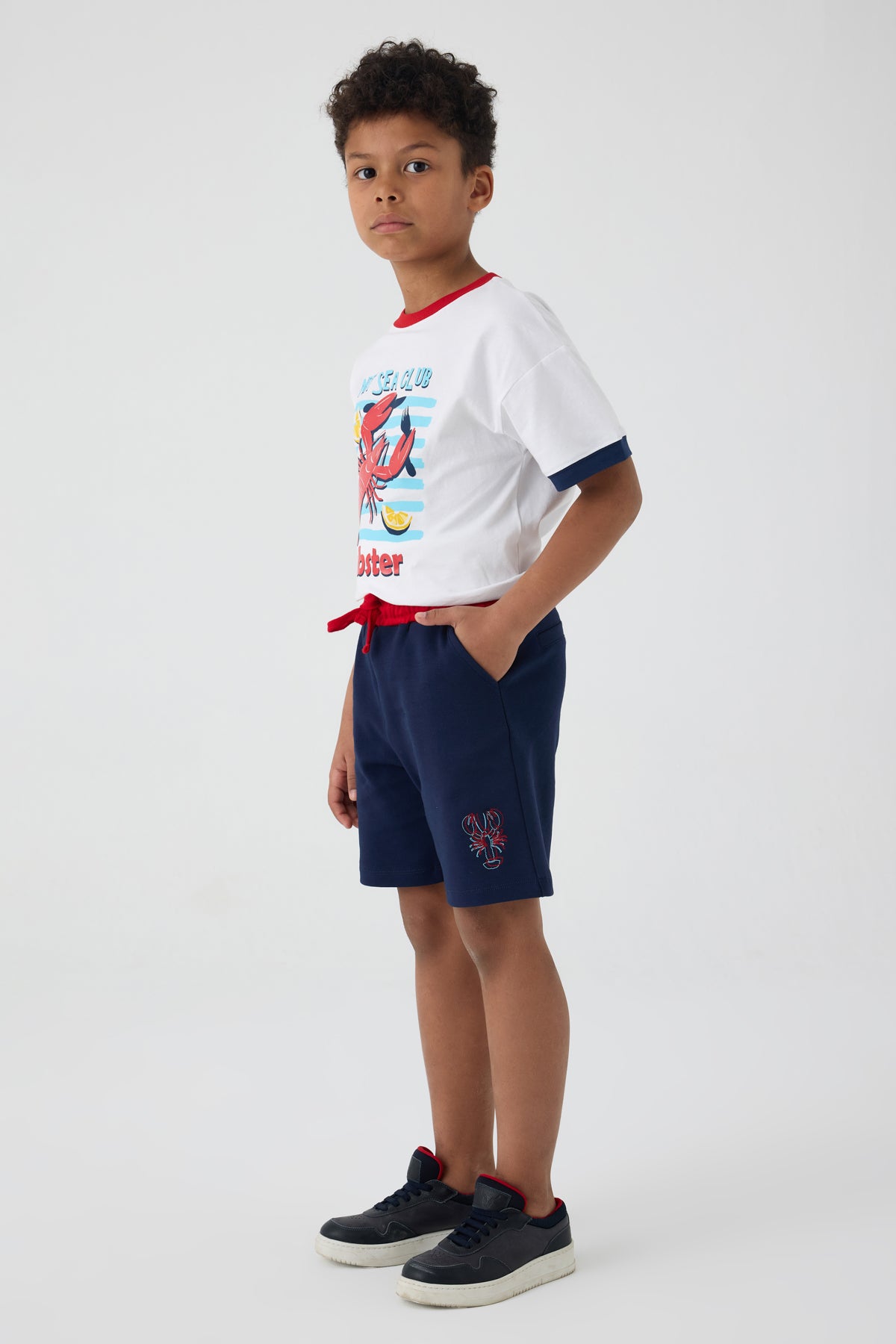 Boy Navy Blue Shorts