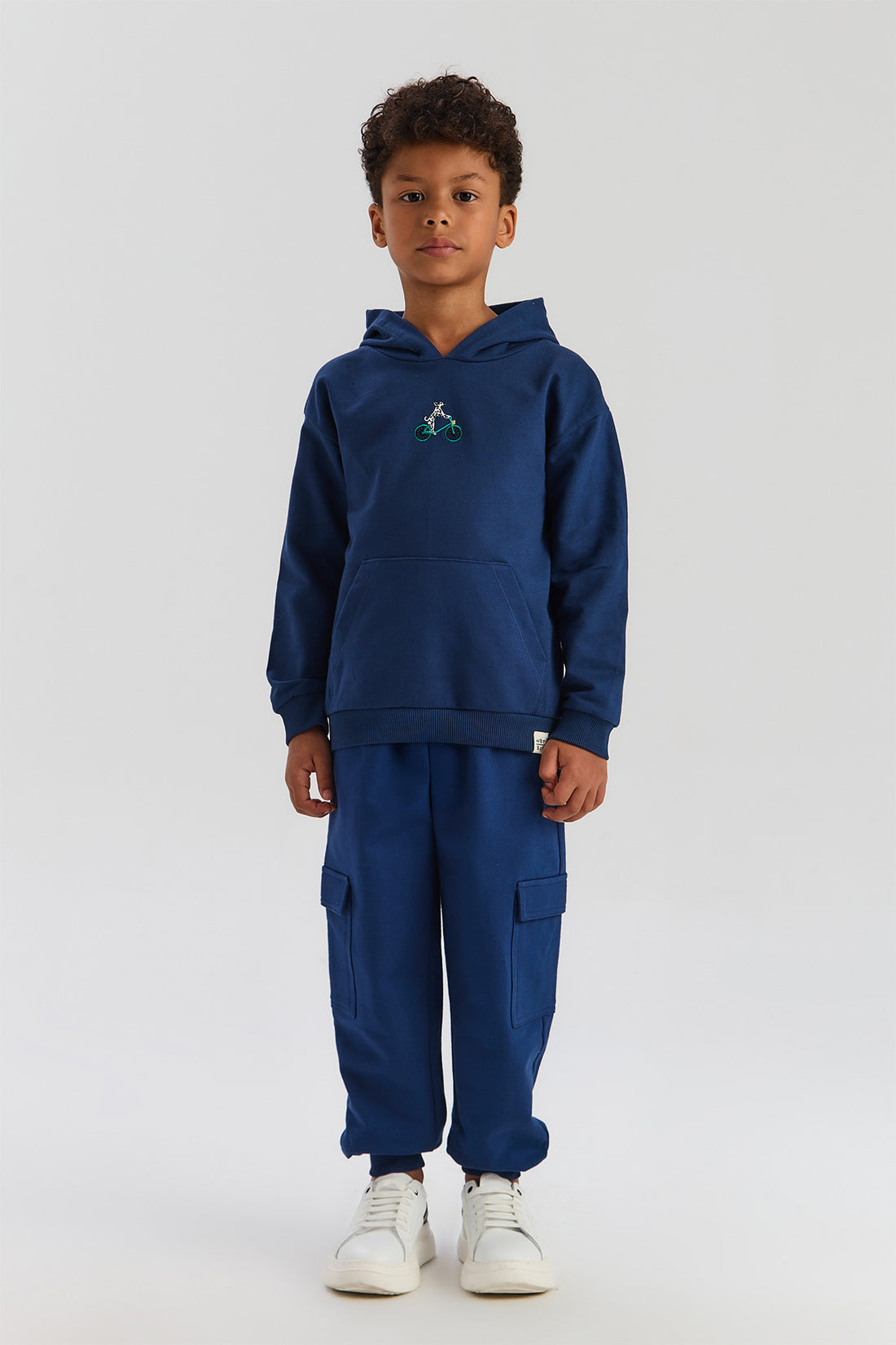 Boy Navy Blue Tracksuit Bottom