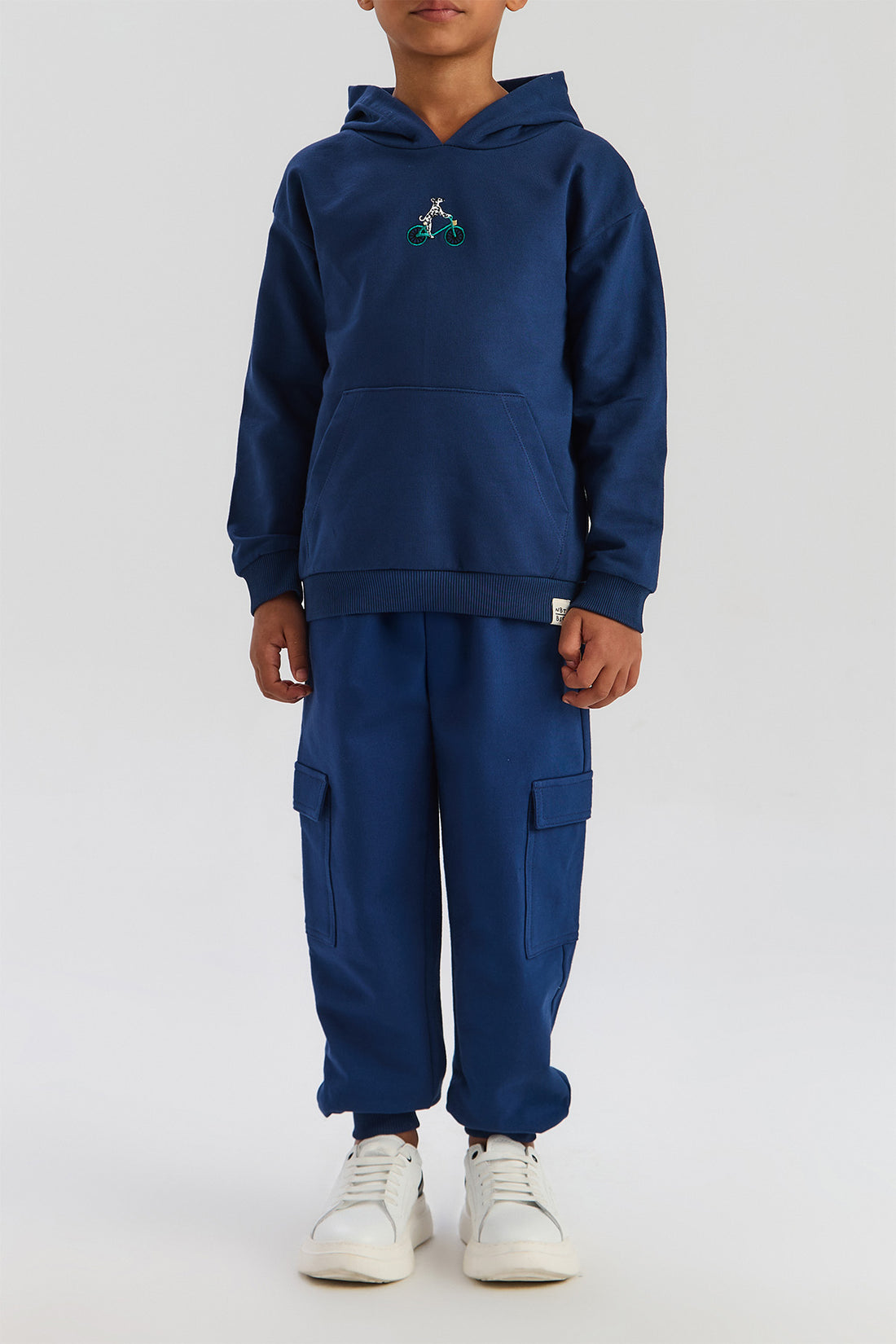 Boy Navy Blue Tracksuit Bottom