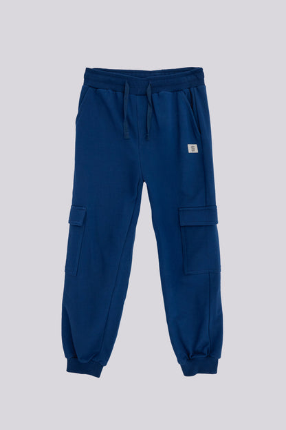 Boy Navy Blue Tracksuit Bottom