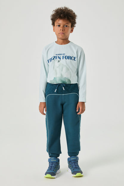 Boy Navy Blue Tracksuit Bottom