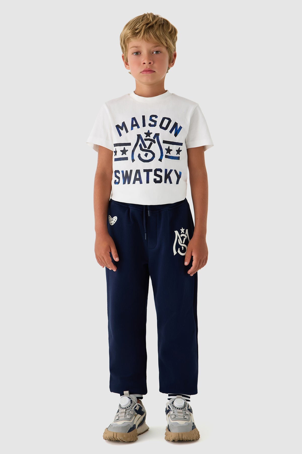 Boy Navy Blue Tracksuit Bottom