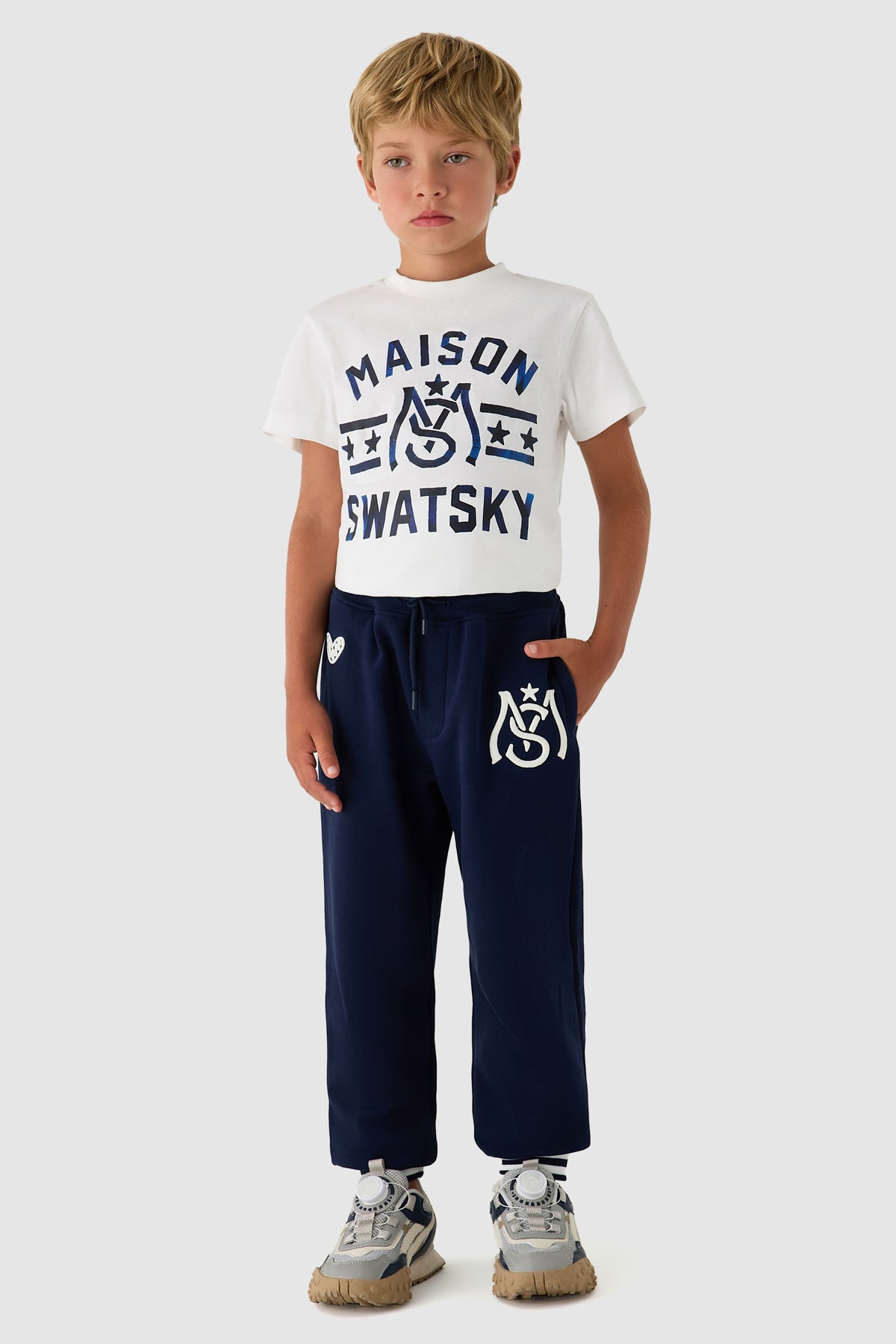 Boy Navy Blue Tracksuit Bottom