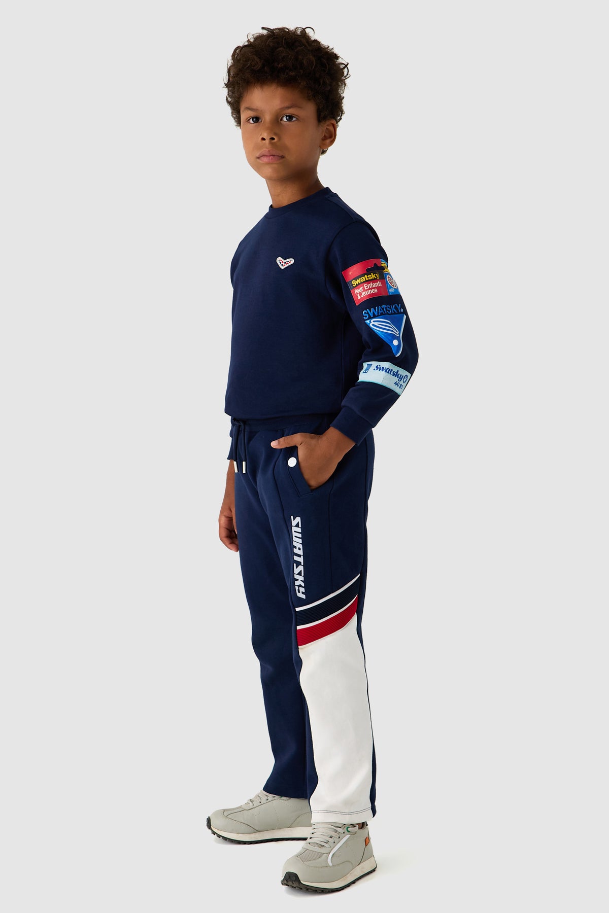 Boy Navy Blue Tracksuit Bottom