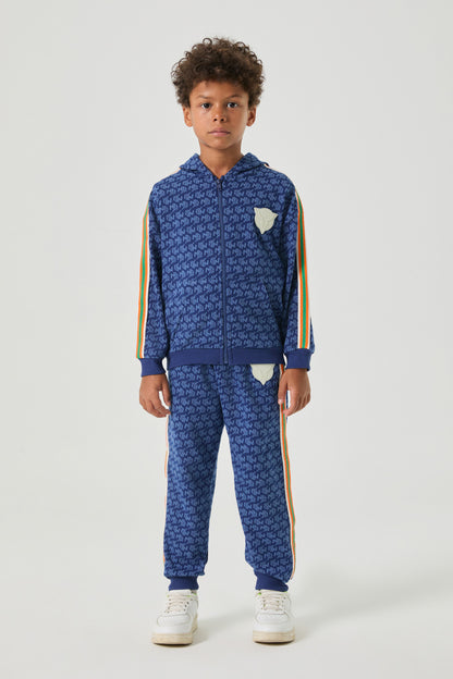 Boy Navy Blue Tracksuit Top