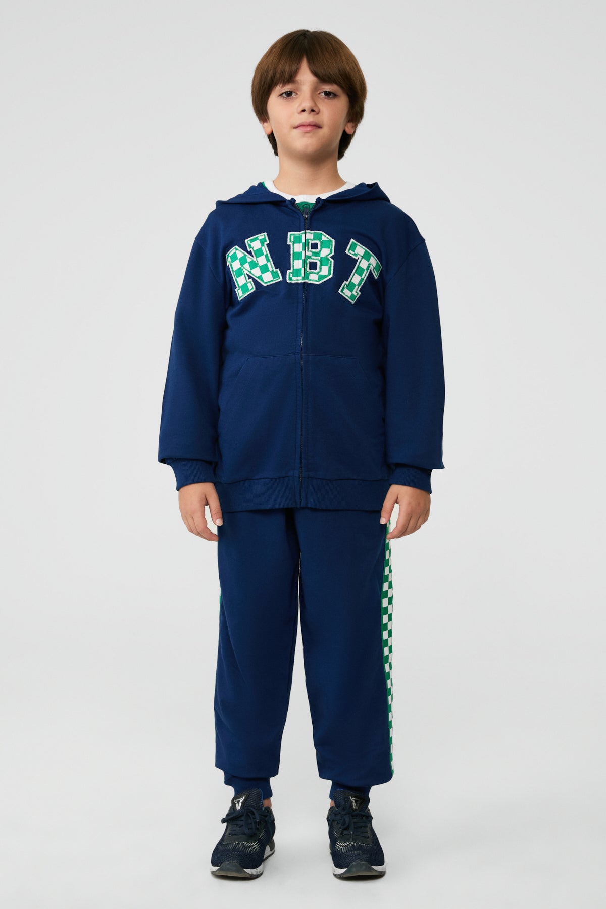 Boy Navy Blue Tracksuit Top