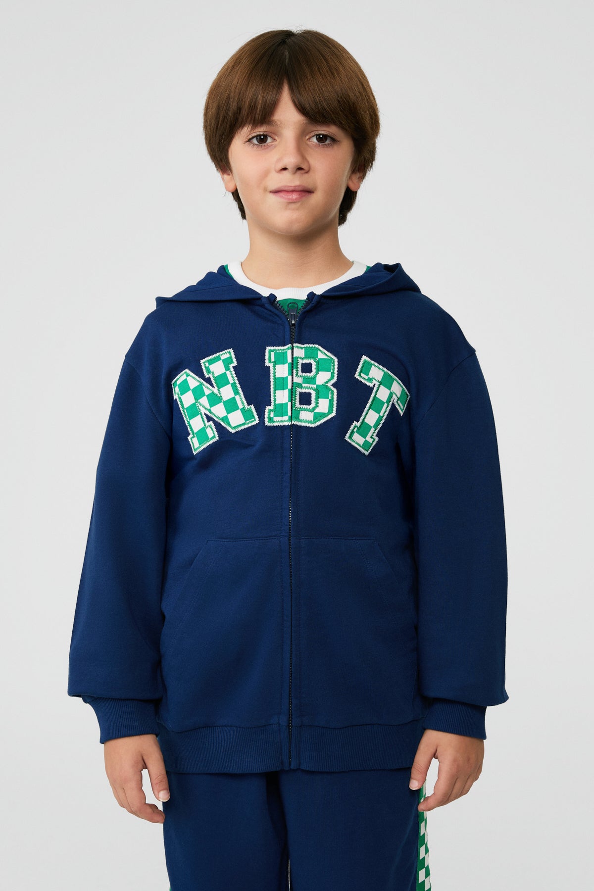 Boy Navy Blue Tracksuit Top