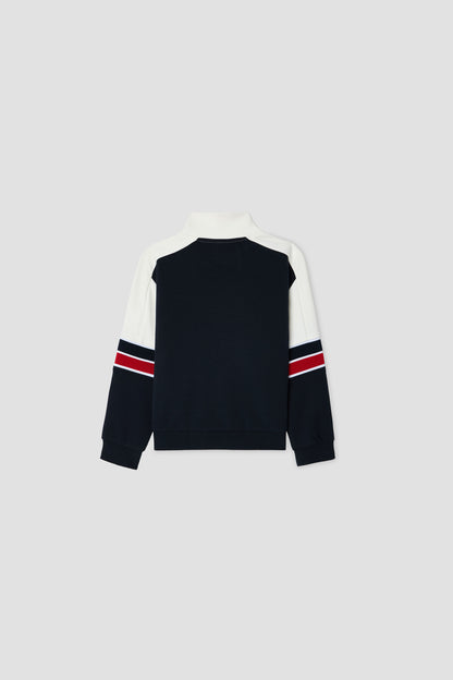 Boy Navy Blue Tracksuit Top