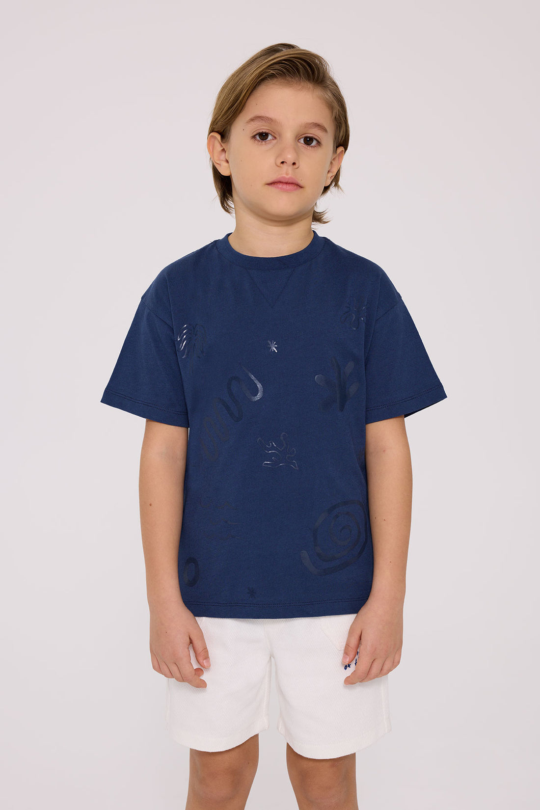 Boy Navy Blue Tshirt