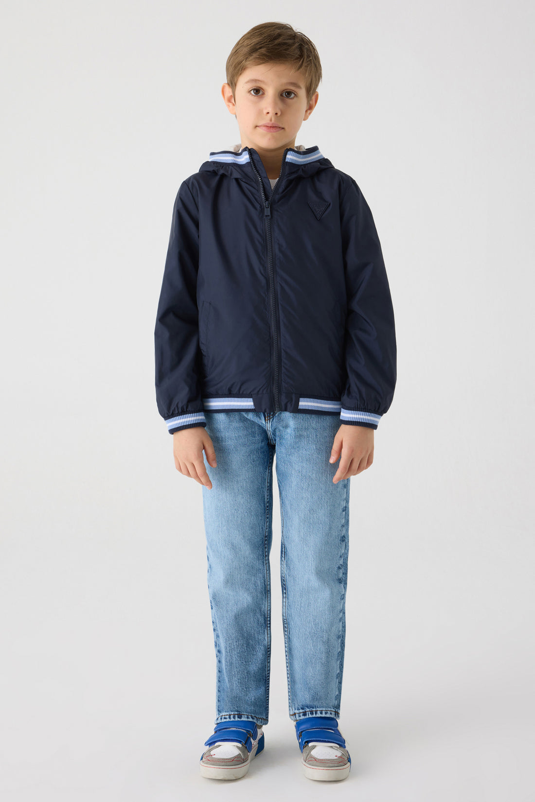 Boy Navy Blue Windbreaker