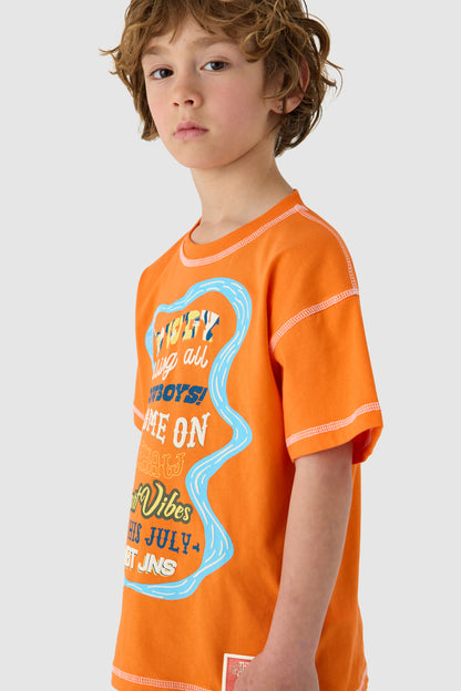 Boy Orange Tshirt