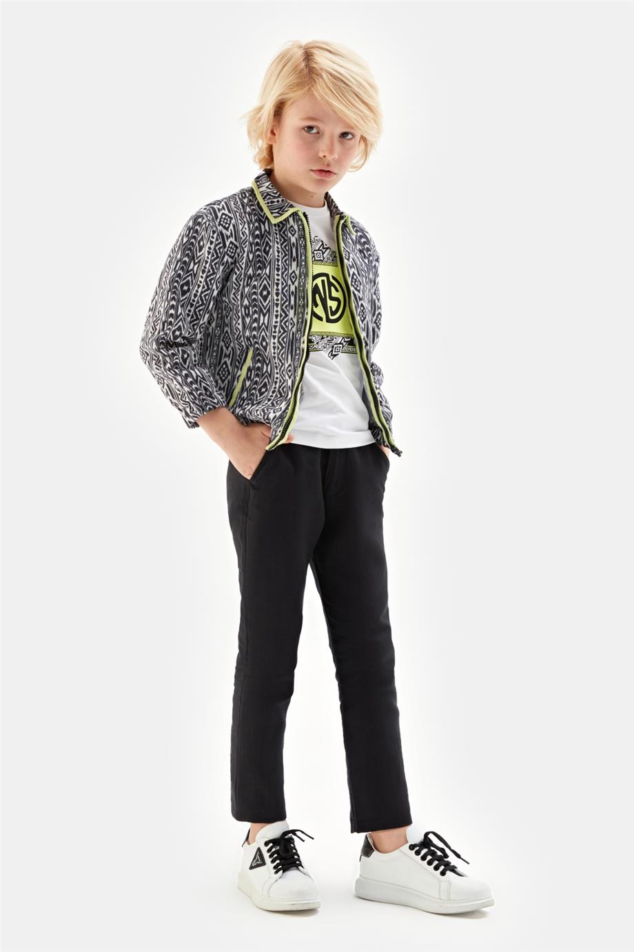 Boy Patterned Jacket - BgStore