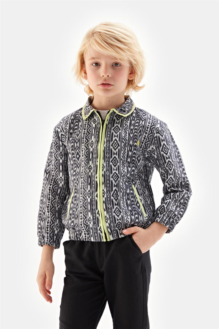 Boy Patterned Jacket - BgStore